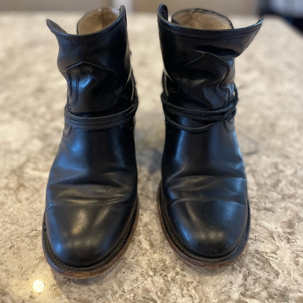 Freebird Black Leather Ankle booties - discontinued Casey - Picture 9 of 11